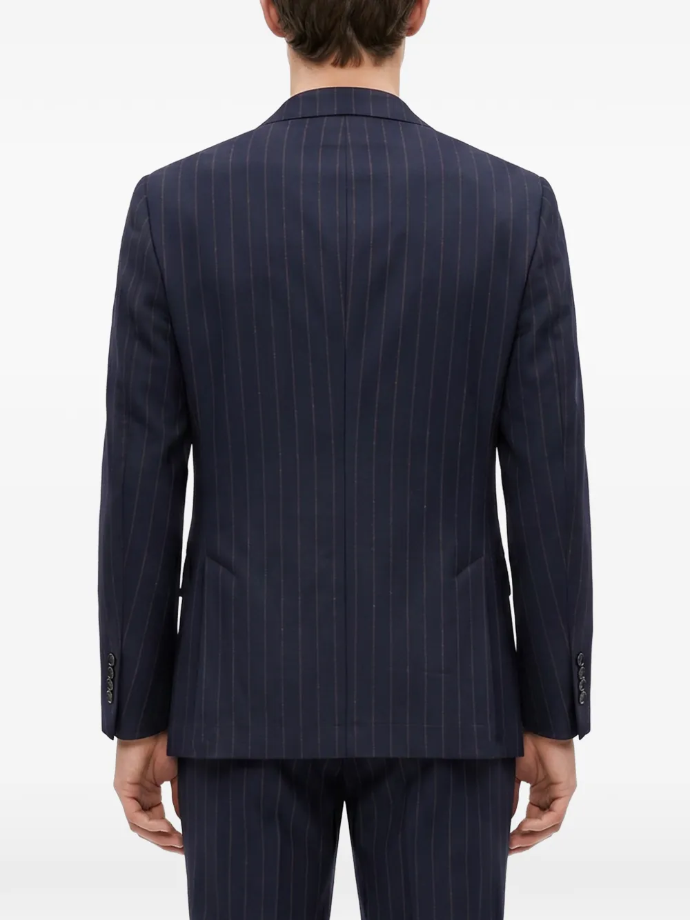 Brunello Cucinelli Blazer met krijtstreep Blauw