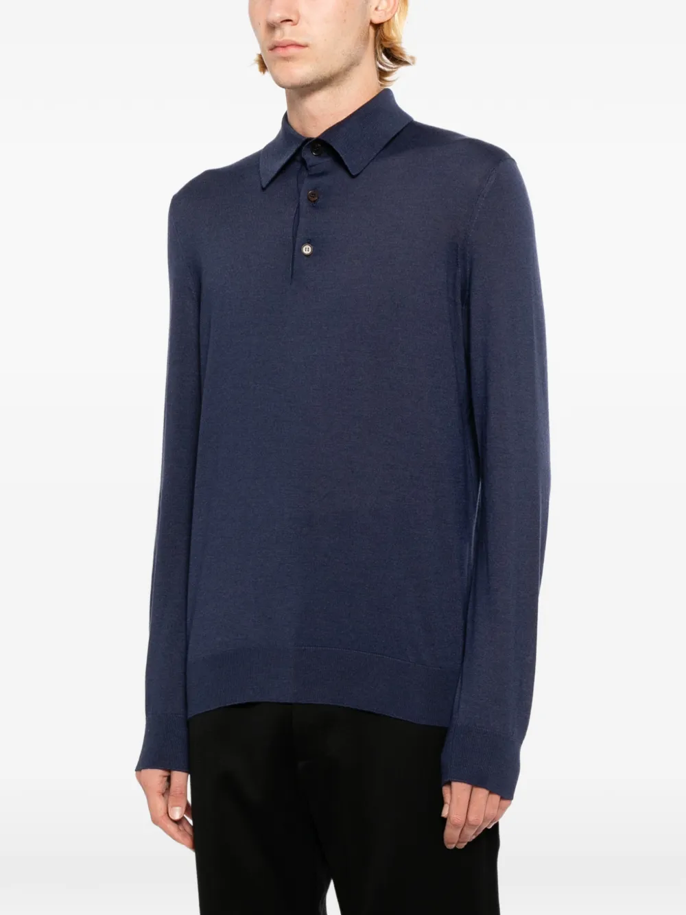 Zegna Kasjmier poloshirt Blauw