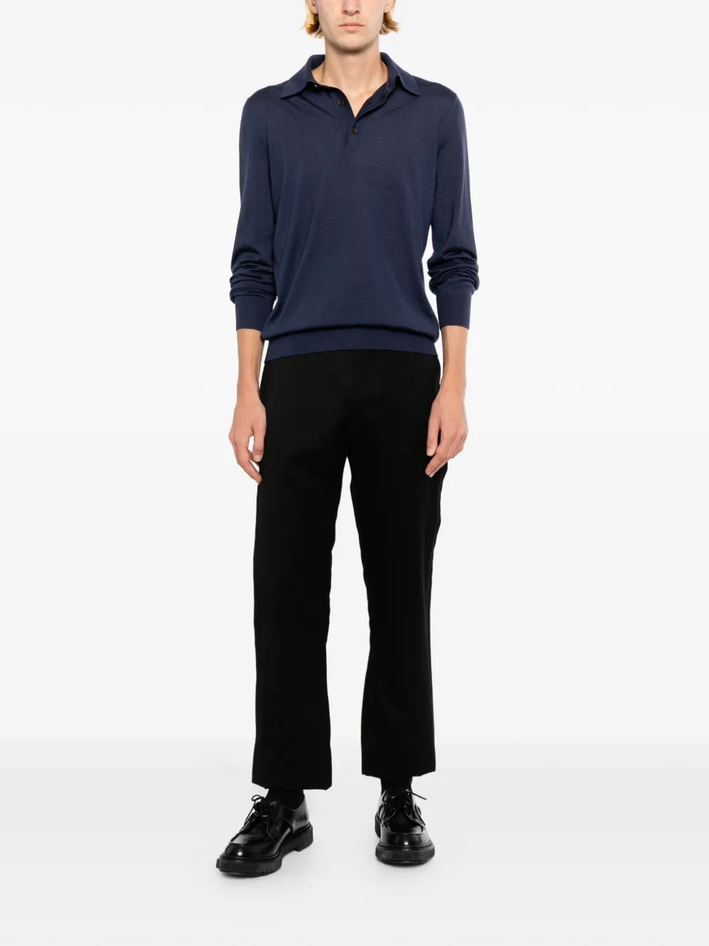 Zegna Kasjmier poloshirt Blauw