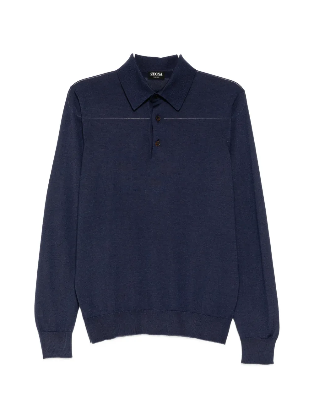 Zegna Cashseta polo shirt - Blu