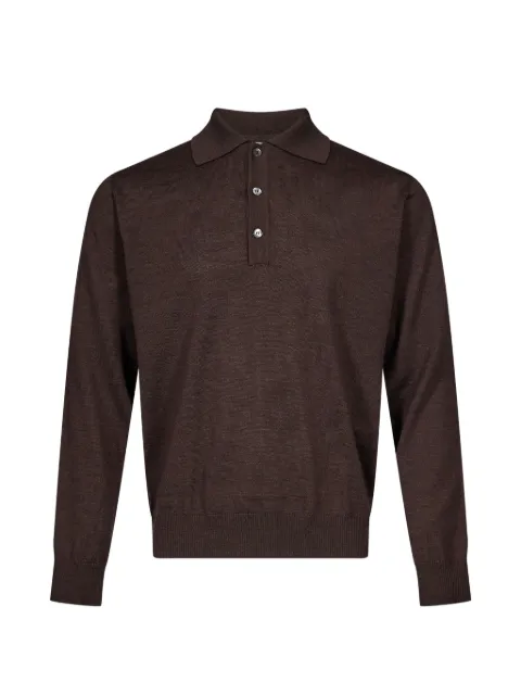 Another Aspect long-sleeve polo shirt