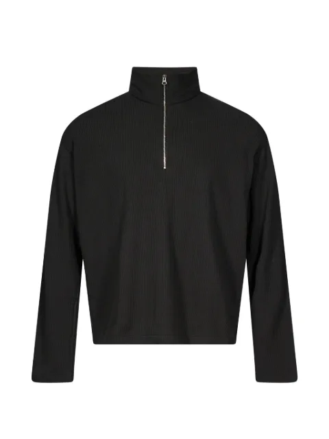 Another Aspect ribbed-knit half-zip sweater