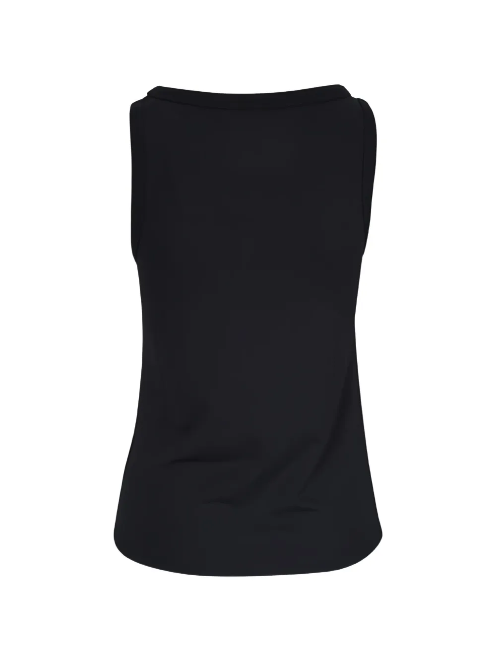 Majestic Filatures Tanktop met diepe ronde hals Zwart