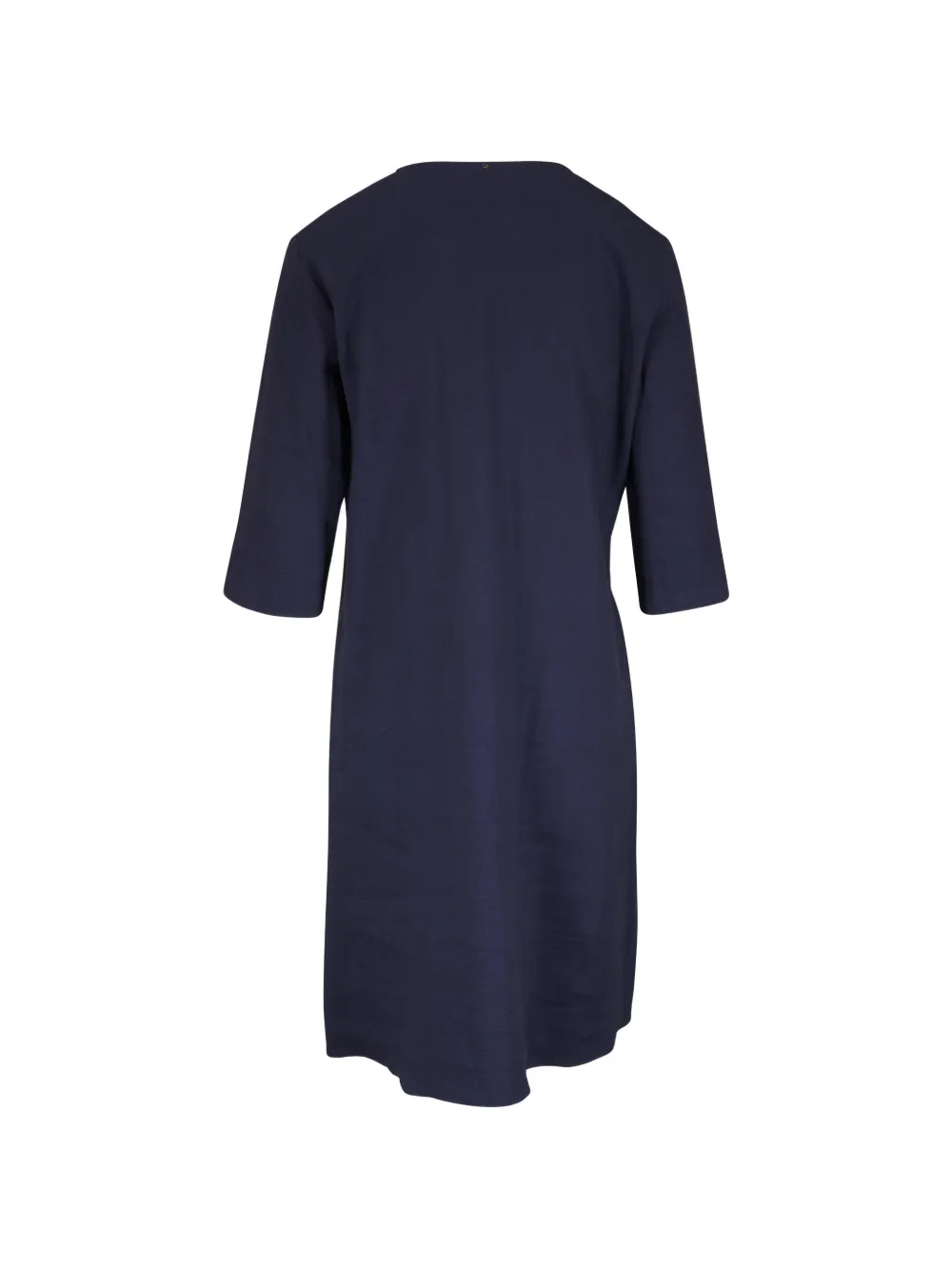  Peter Cohen Vestido Midi Con Cuello - Azul 