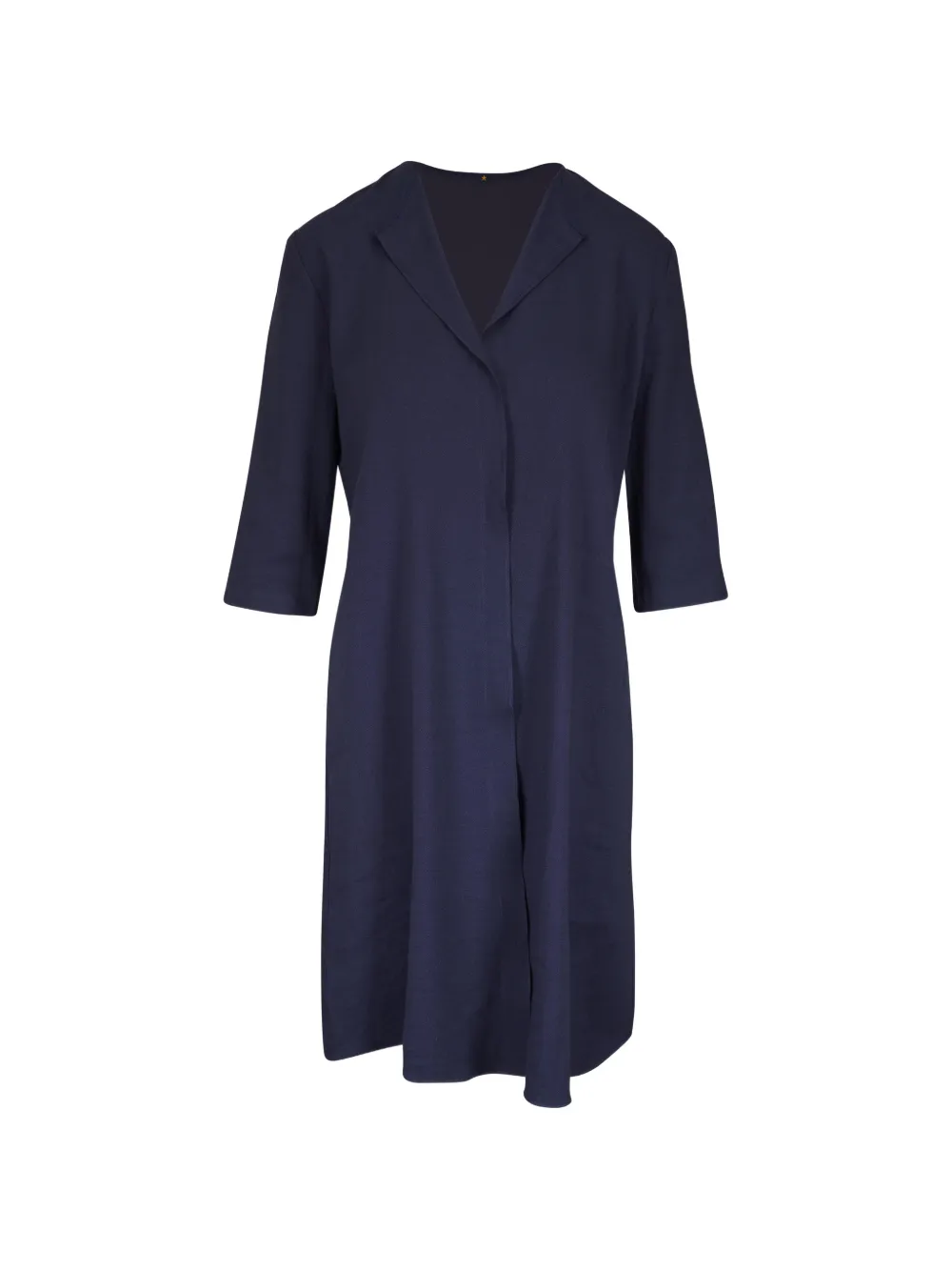 Peter Cohen collared midi dress - Blu