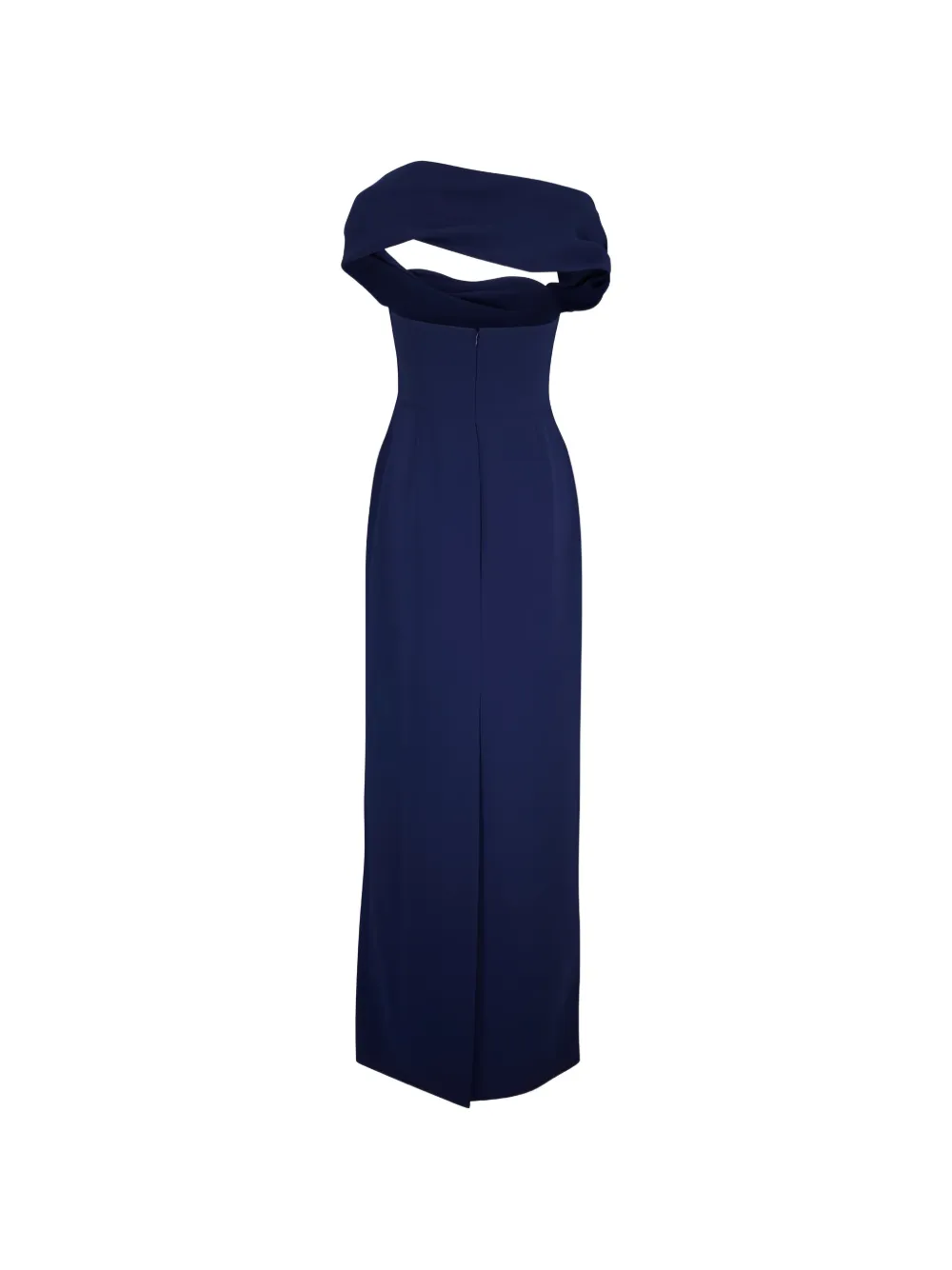 Carolina Herrera Sofia off-shoulder maxi-dress Blauw