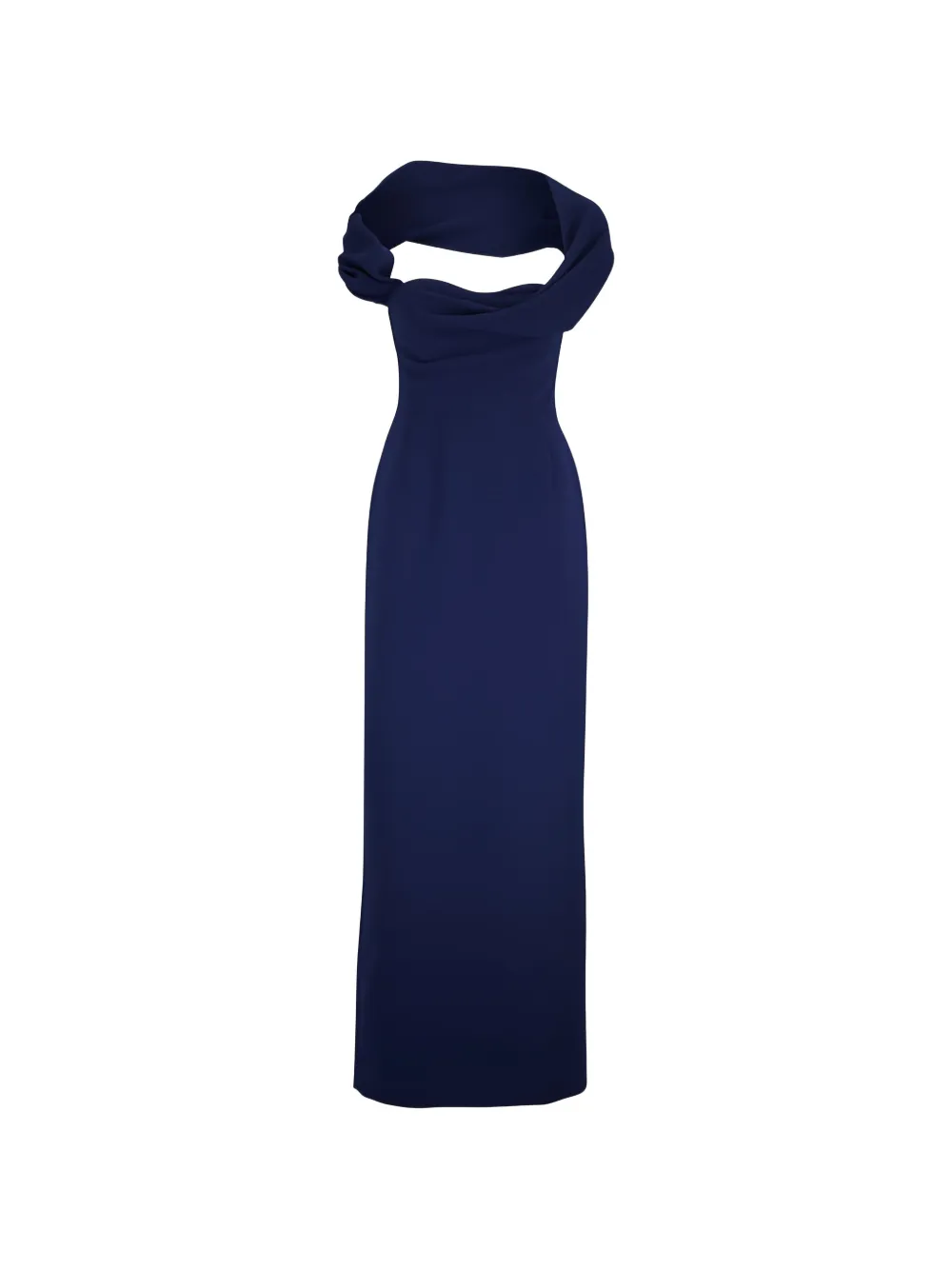 Carolina Herrera Sofia off-shoulder maxi dress - Blau