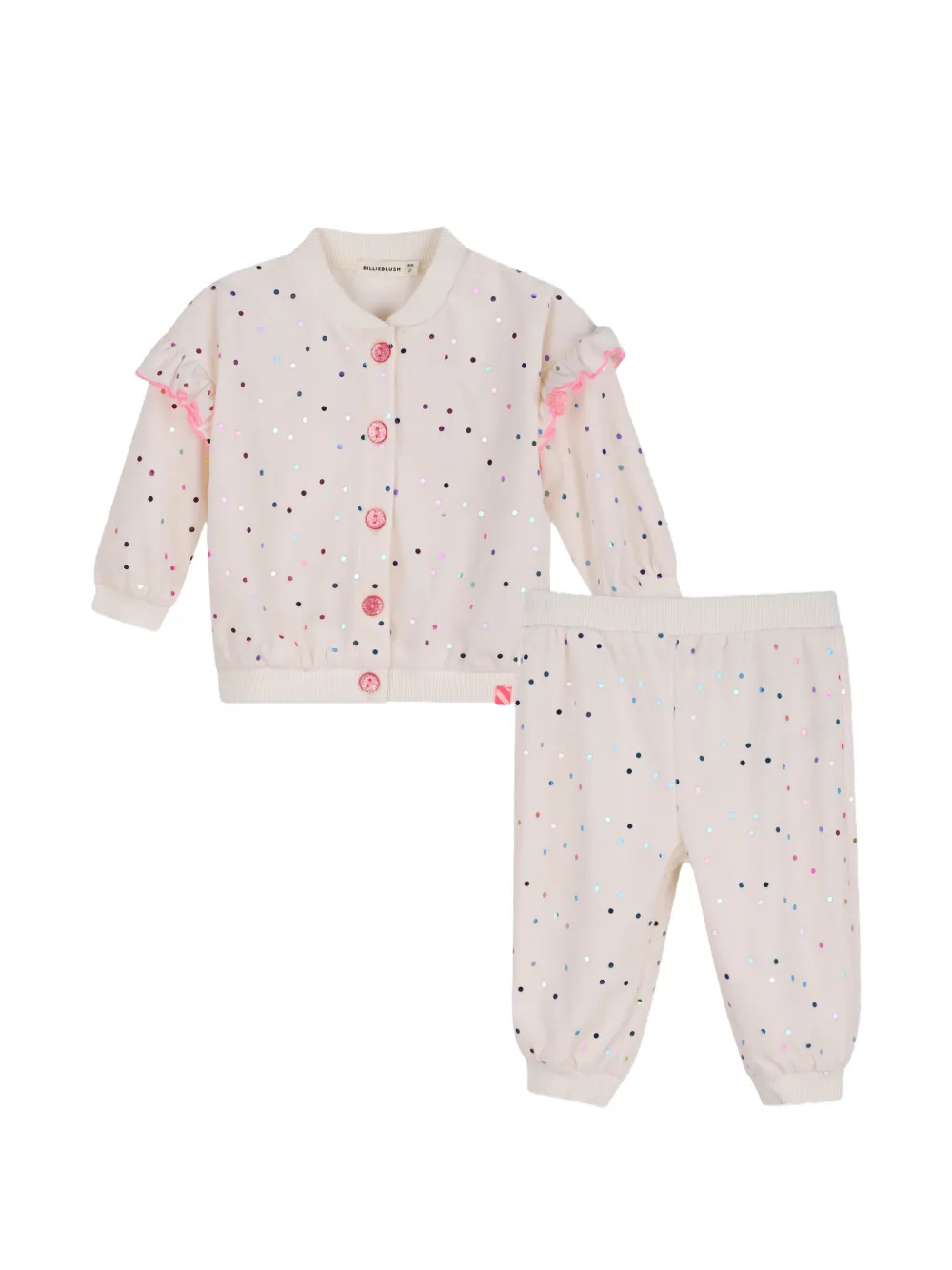 Billieblush Set cardigan e top con paillettes - Toni neutri