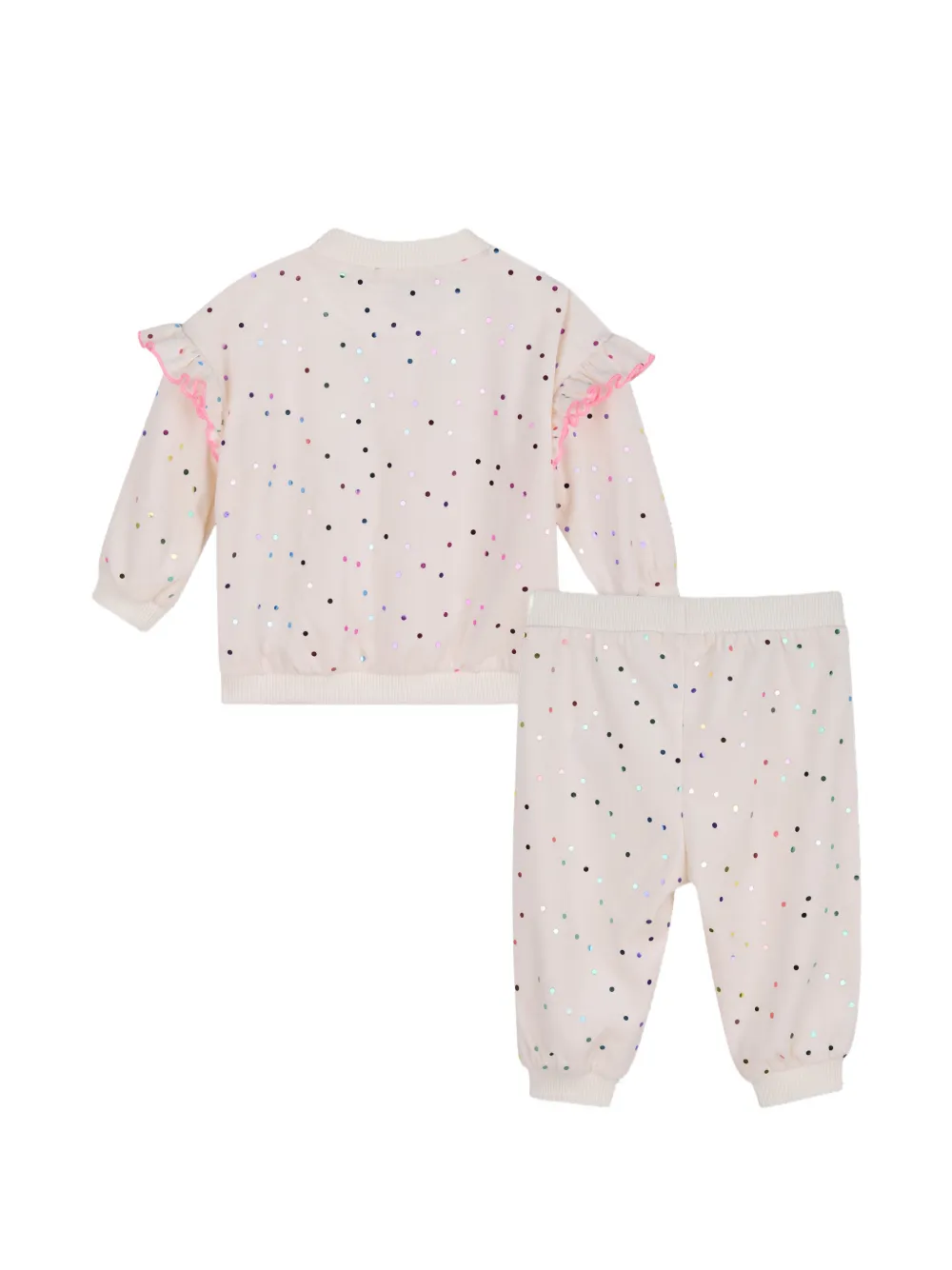 Billieblush Vest en broek met pailletten Beige