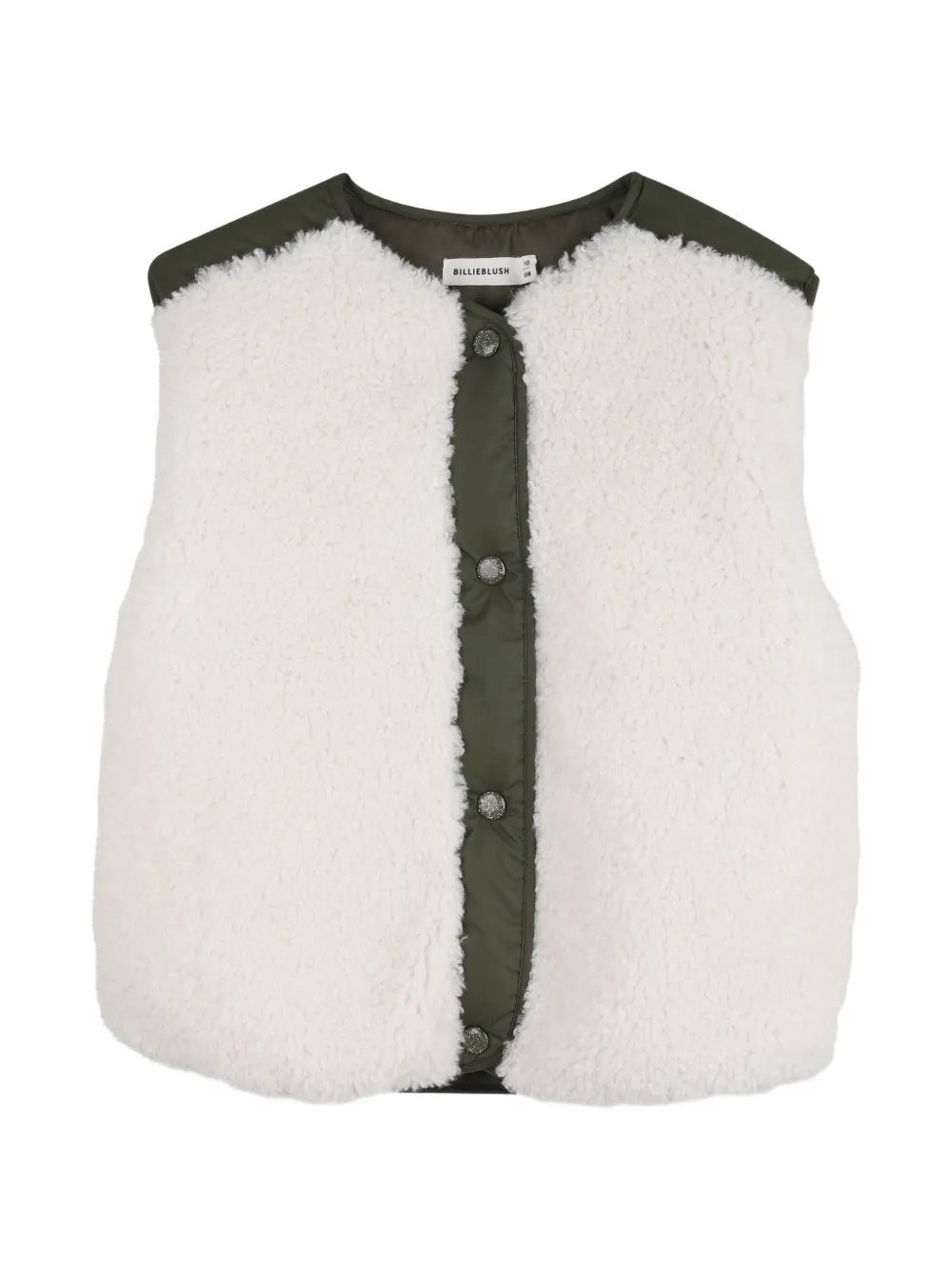 Billieblush Weste aus Faux Shearling - Nude