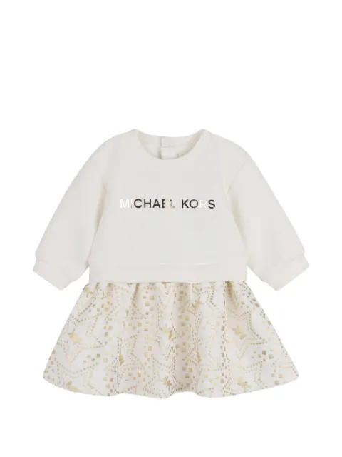 Michael Kors Kids logo-print flared dress