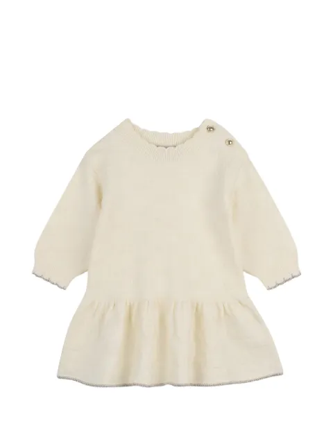Michael Kors Kids vestido con volantes y logo en jacquard