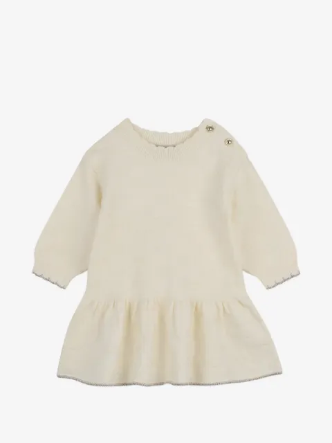Michael Kors Kids logo提花荷叶边连衣裙