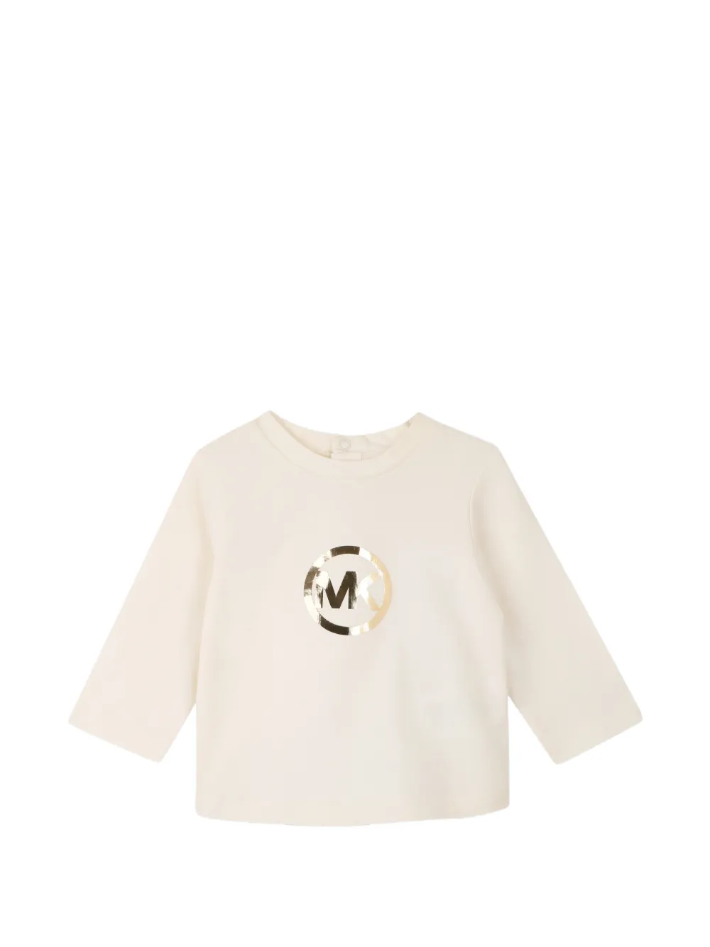 Michael Kors Kids T-shirt met tulen rok en logo-print Beige