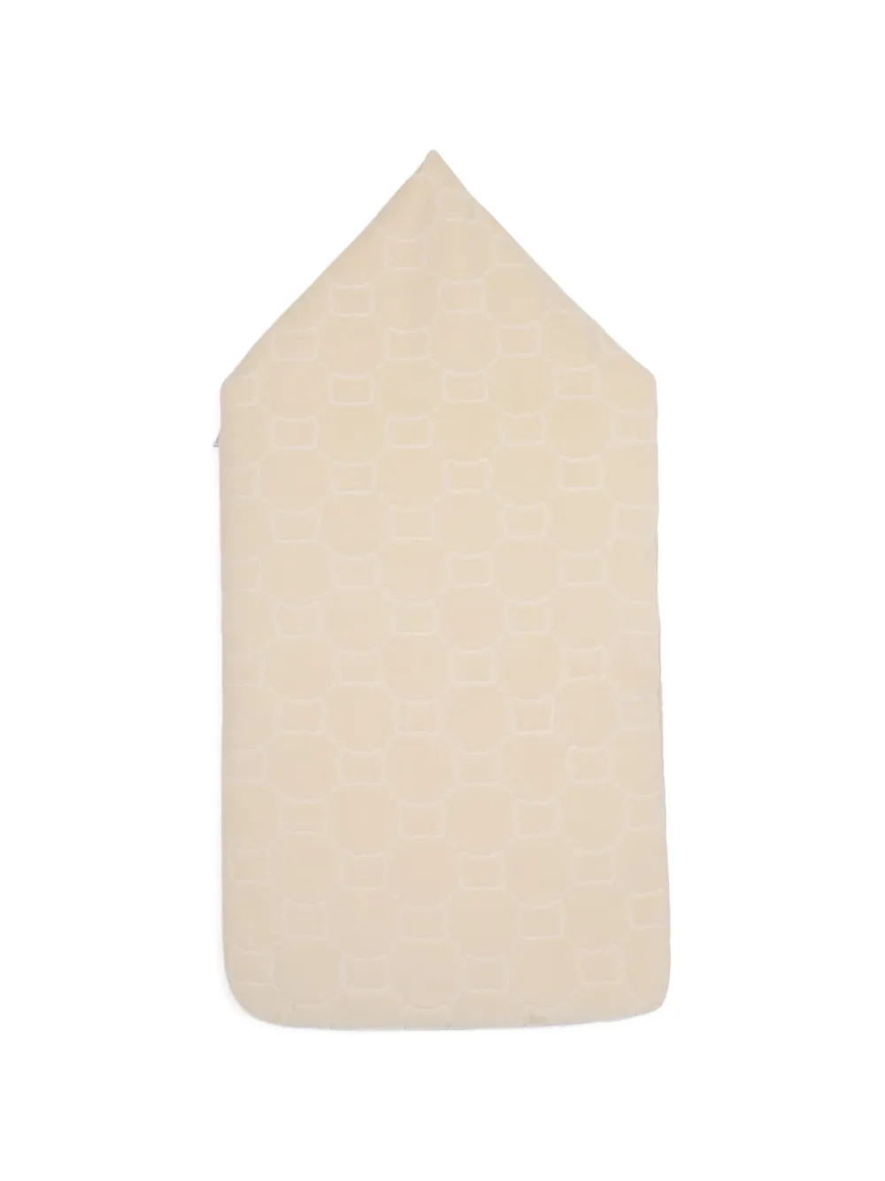 BOSS Kidswear Deken met capuchon en logo-print Beige