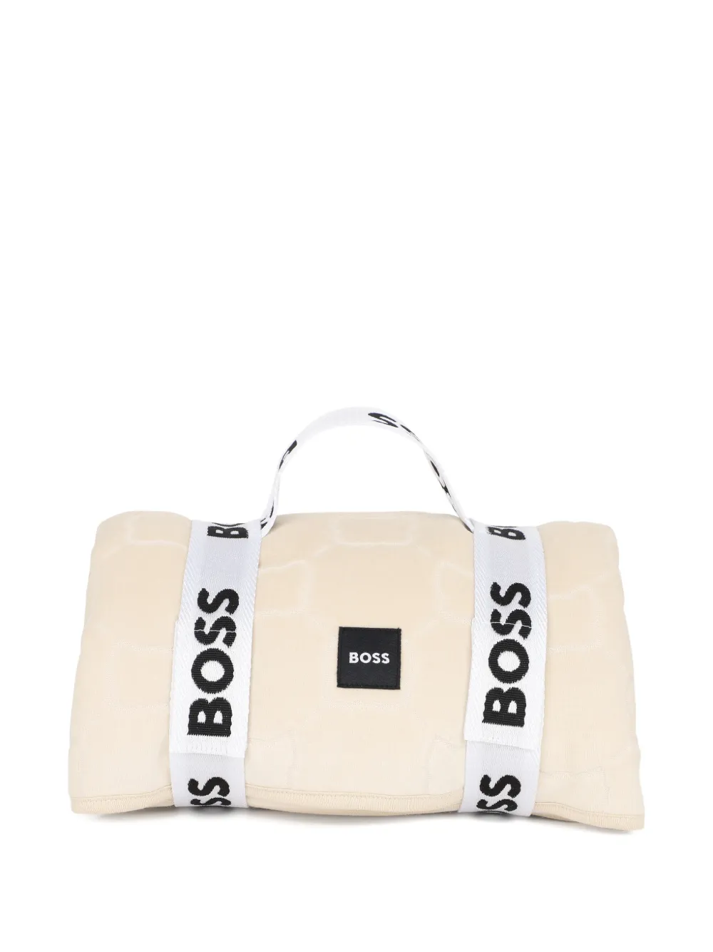 BOSS Kidswear Coperta con applicazione - Toni neutri