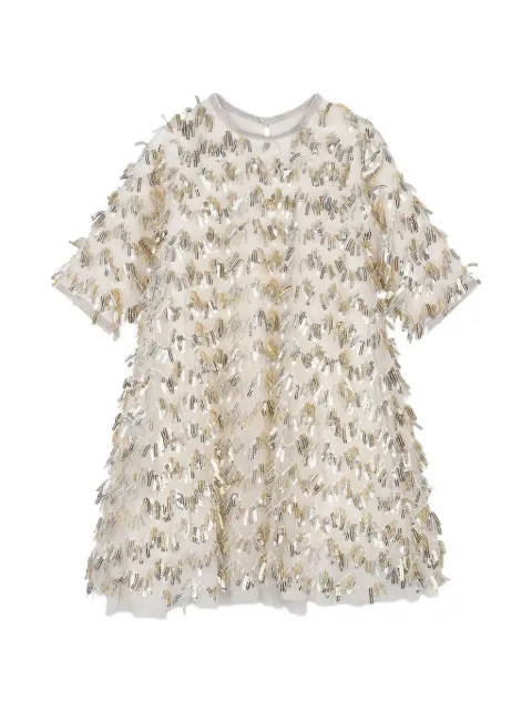Billieblush sequin-embellished tulle dress