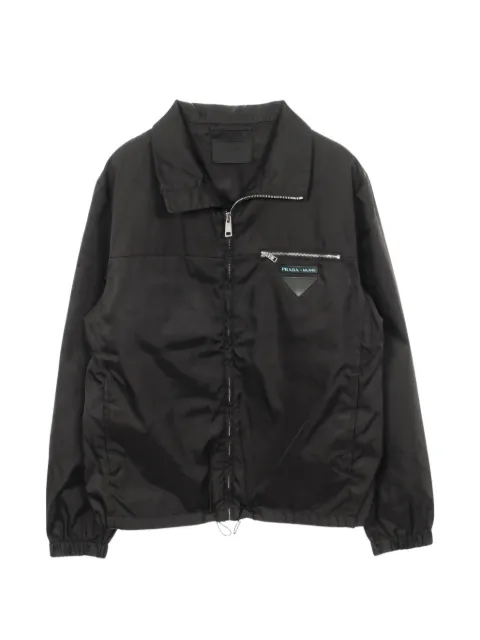 Prada Pre-Owned 2000s Triangle Patch zip-up jacket