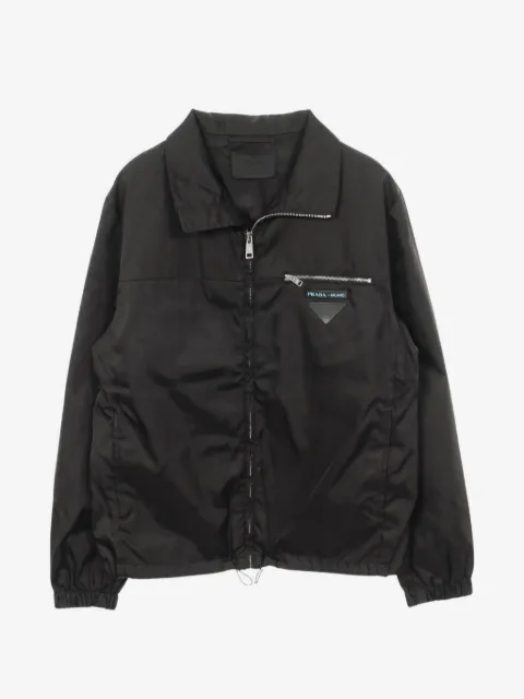 Prada Pre-Owned veste zippée à écusson triangle (années 2000)