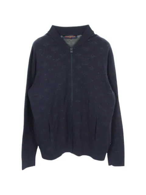 Louis Vuitton Pre-Owned 00s Monogram knitted bomber jacket