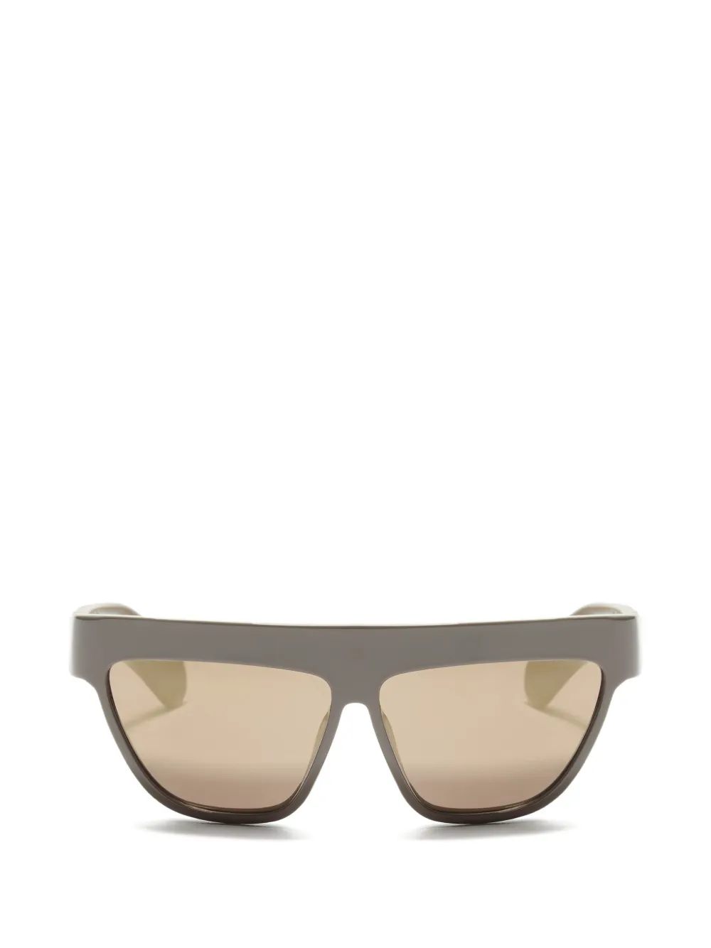 Valentino Garavani Eyewear 브이로고 시그니처 기하학 프레임 선글라스 In Brown