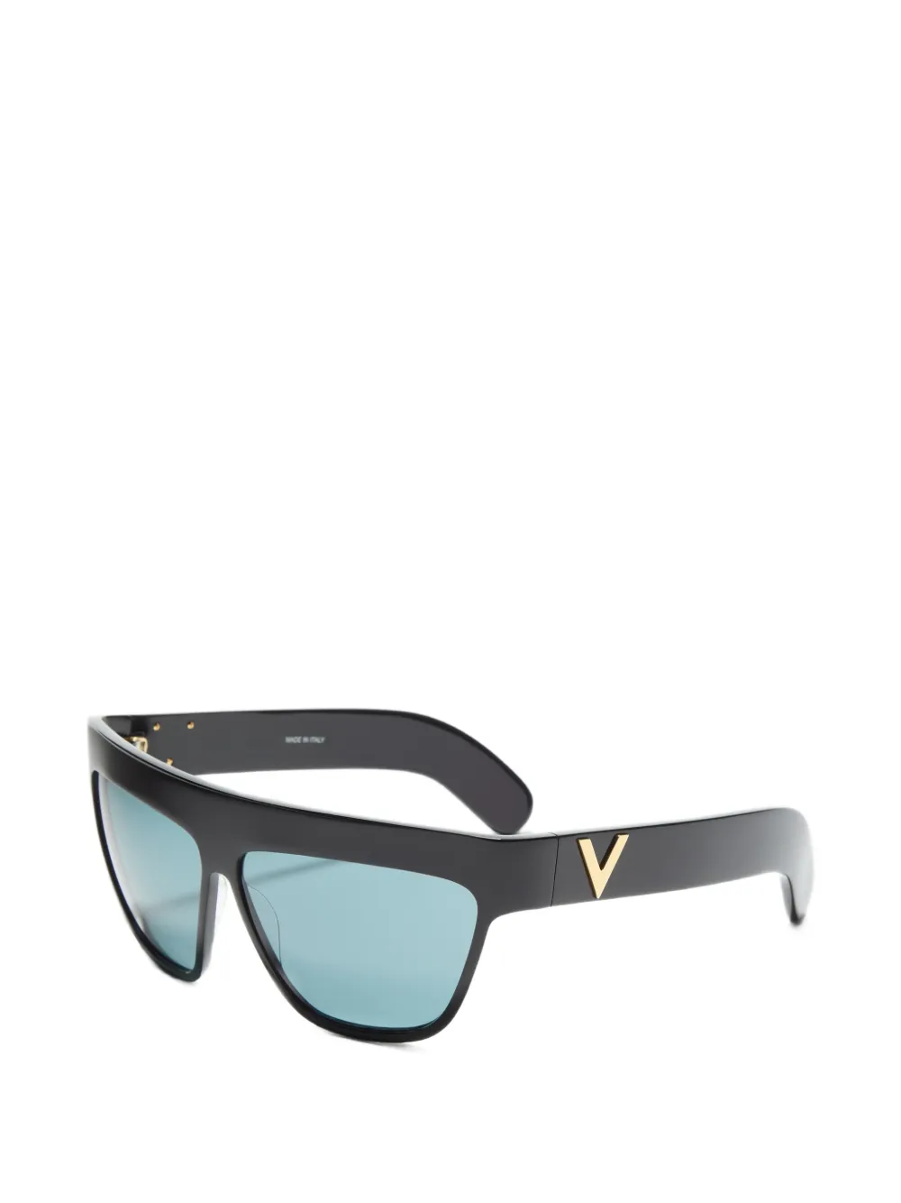 VALENTINO GARAVANI EYEWEAR VLogo zonnebril met geometrisch montuur Zwart