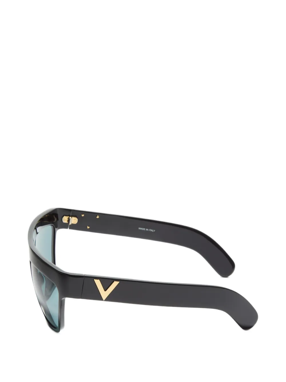 VALENTINO GARAVANI EYEWEAR VLogo zonnebril met geometrisch montuur Zwart