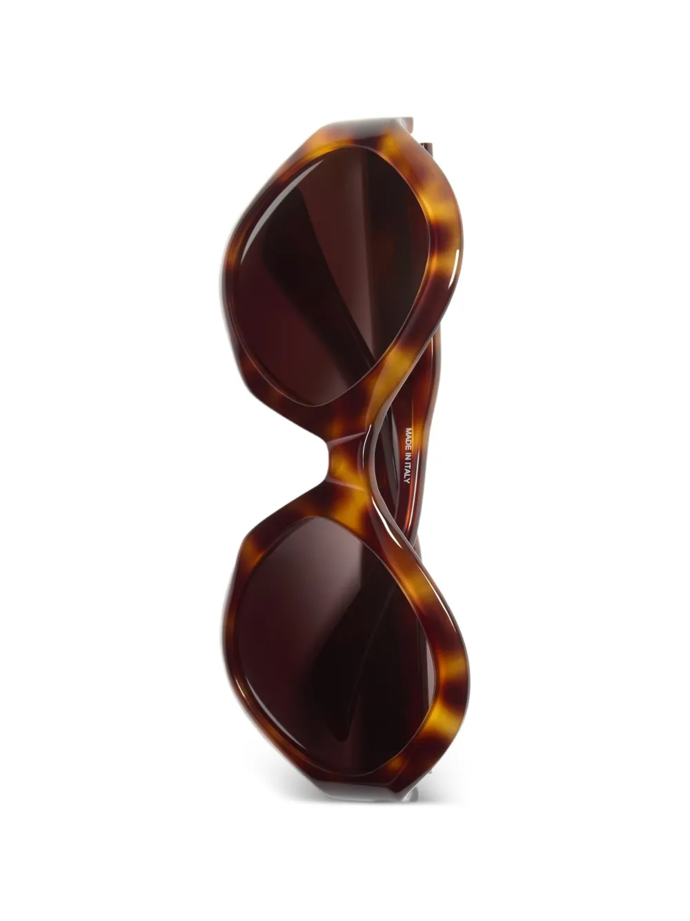VALENTINO GARAVANI EYEWEAR VLogo zonnebril met geometrisch montuur Bruin