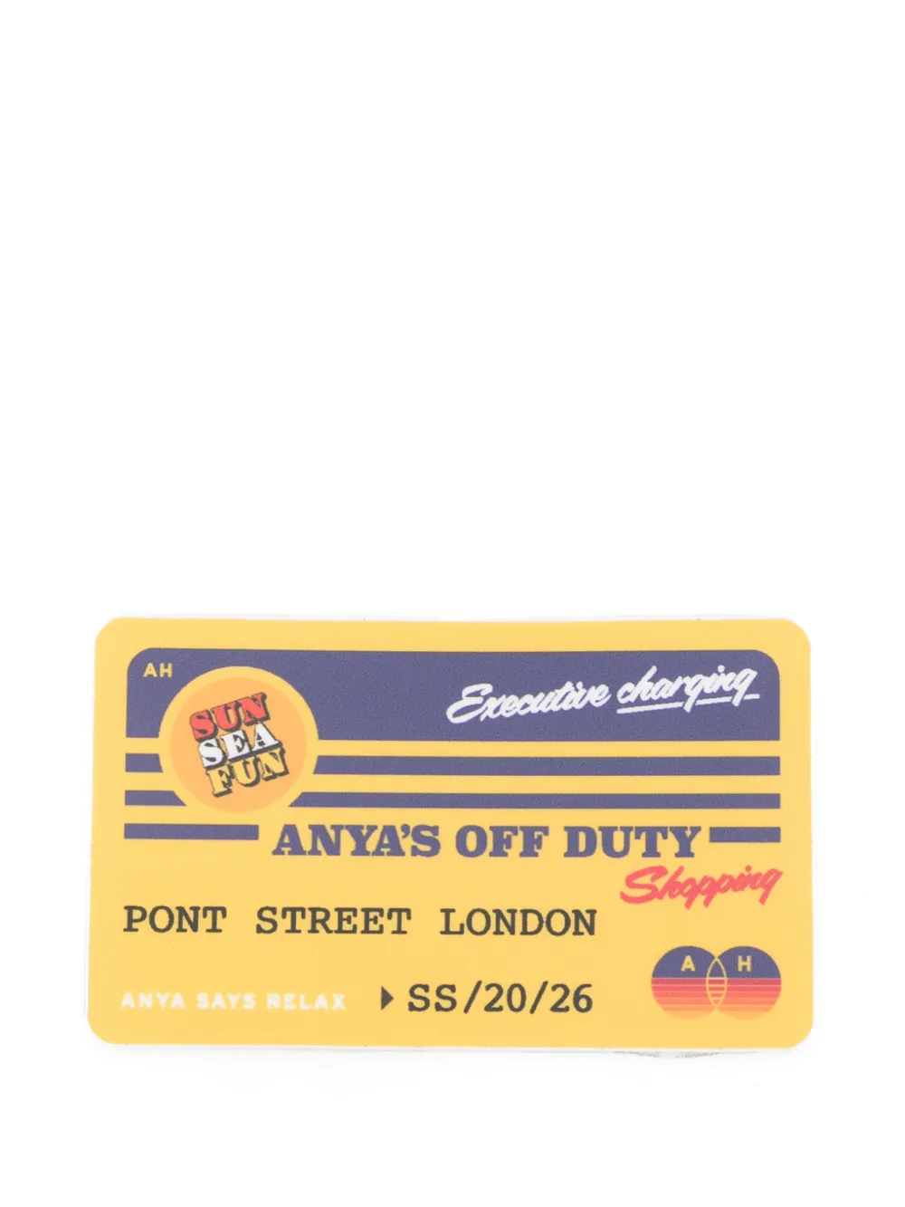 Anya Hindmarch graphic-print sticker - Giallo