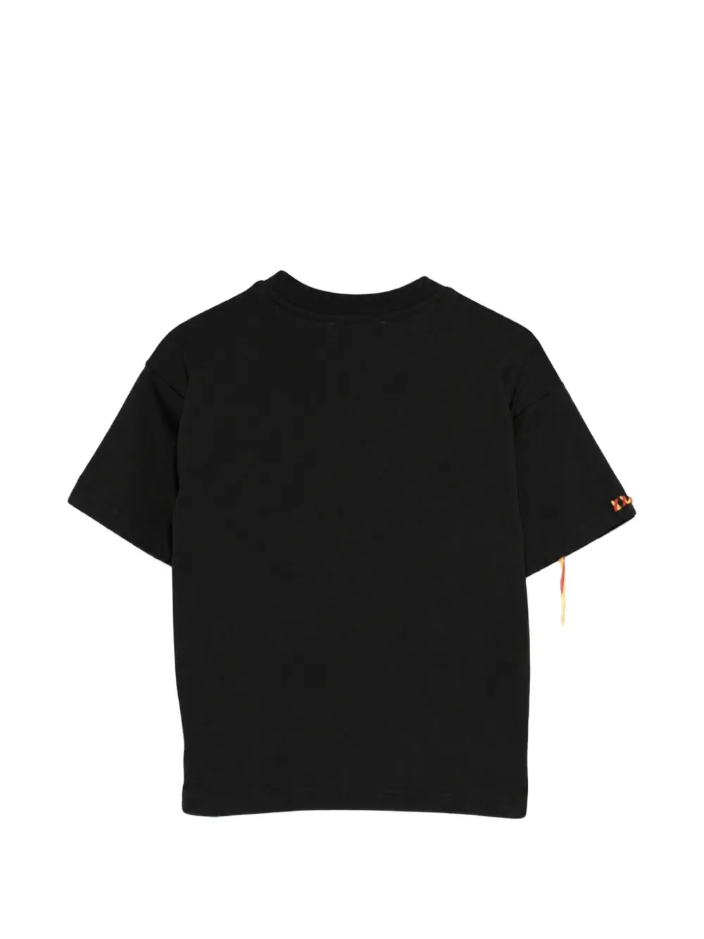 MSGM Kids T-shirt met kwastje en logoprint Zwart