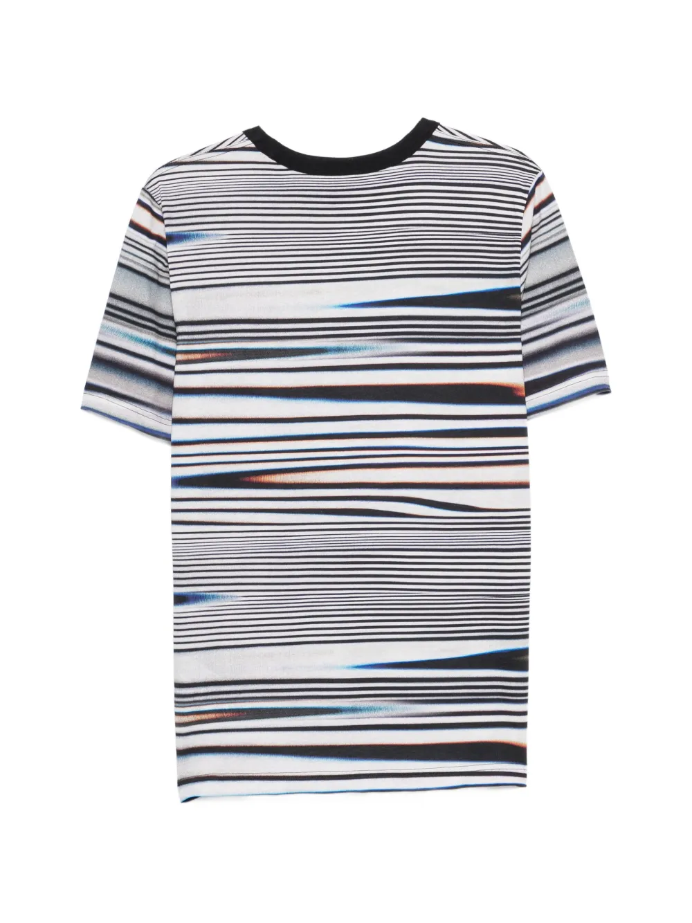 PS Paul Smith T-shirt met horizontale streep en ronde hals Wit