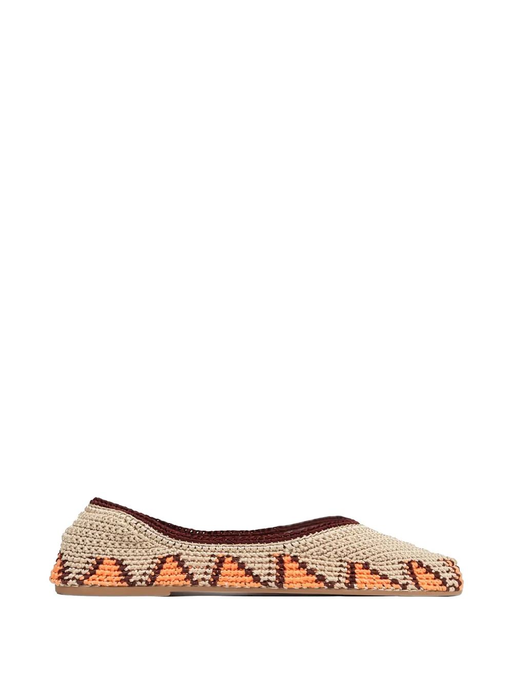 SLO_HAND_MADE crochet-knit ballet flats - Toni neutri
