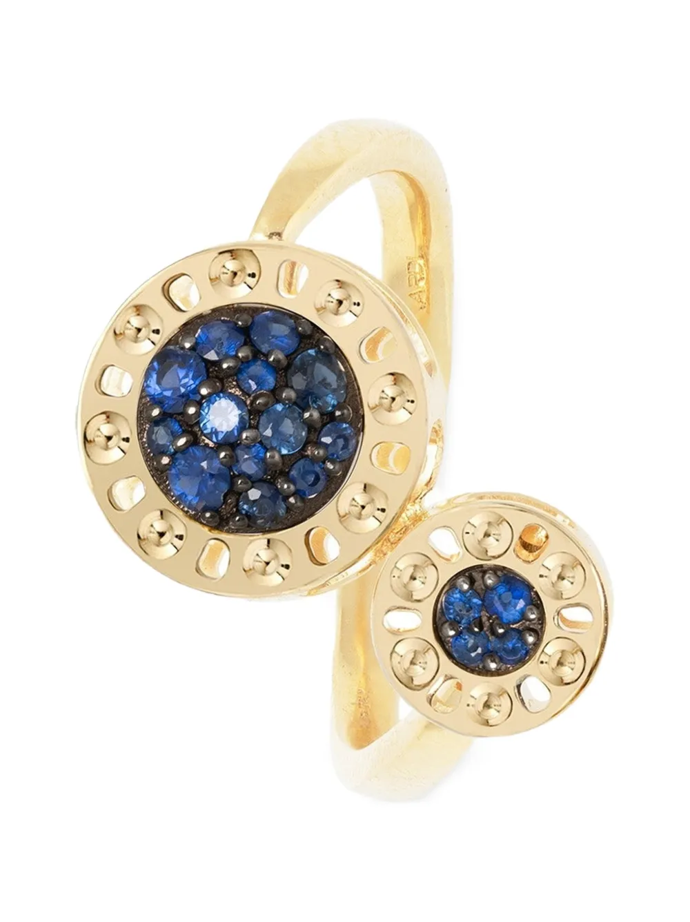 Officina Bernardi Kleiner Senza Tempo Essence Ring mit Saphir - Gold