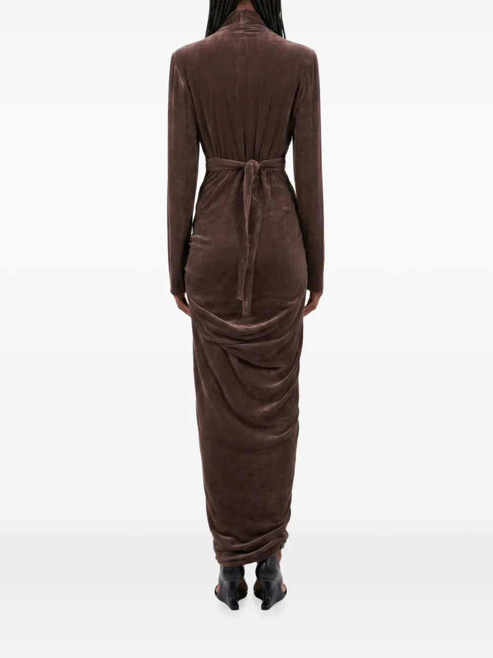 Rick Owens Gedrapeerde wikkeljurk Rood