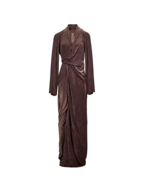 Rick Owens draped wrap-style dress
