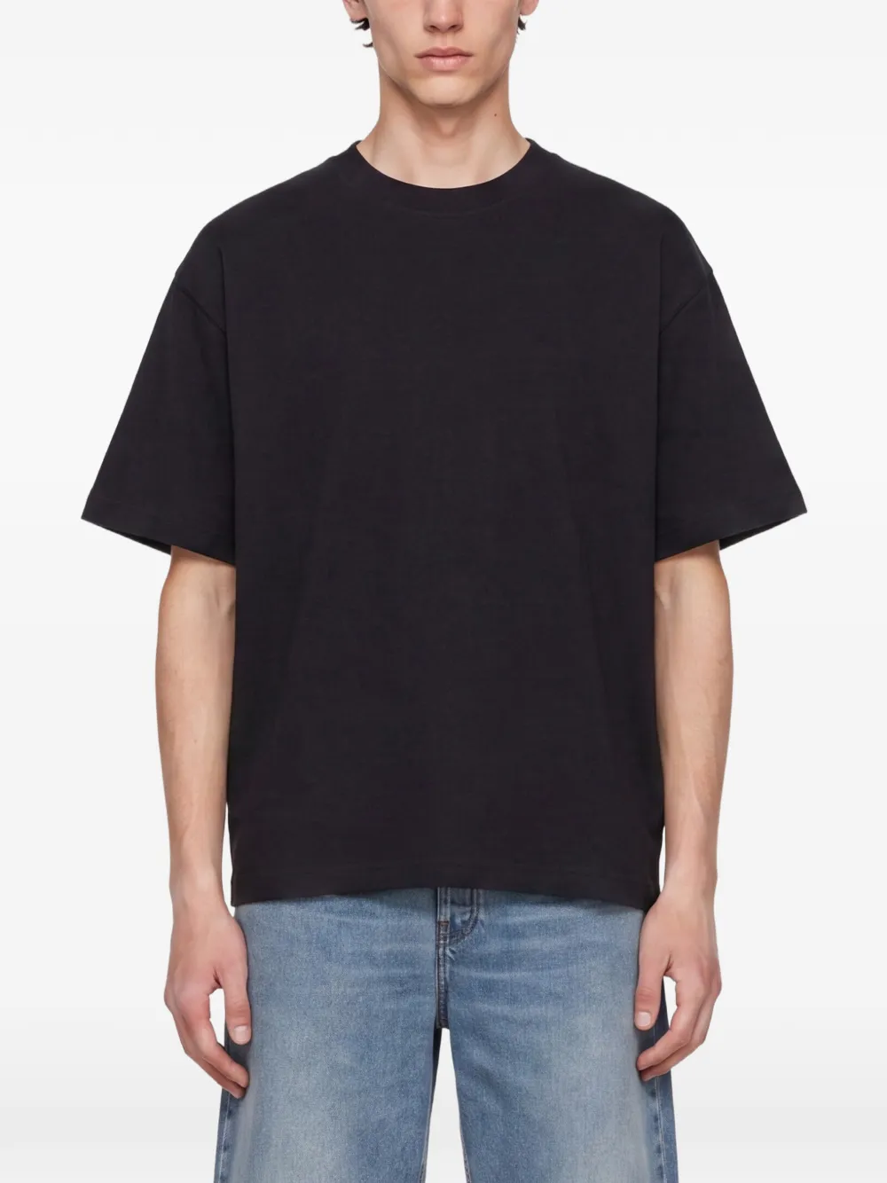 YMC T-shirt met ronde hals Zwart
