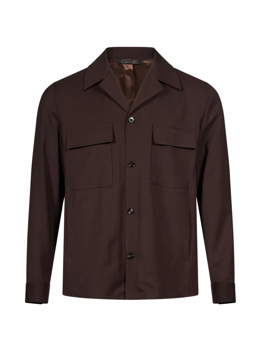 Briglia 1949 John button-up chest-pocket jacket | Brown | Image 1