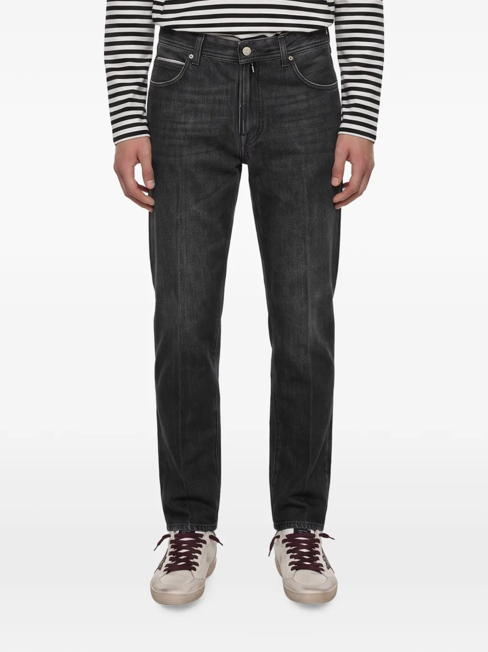 Briglia 1949 Geplooide jeans met vervaagd effect Grijs