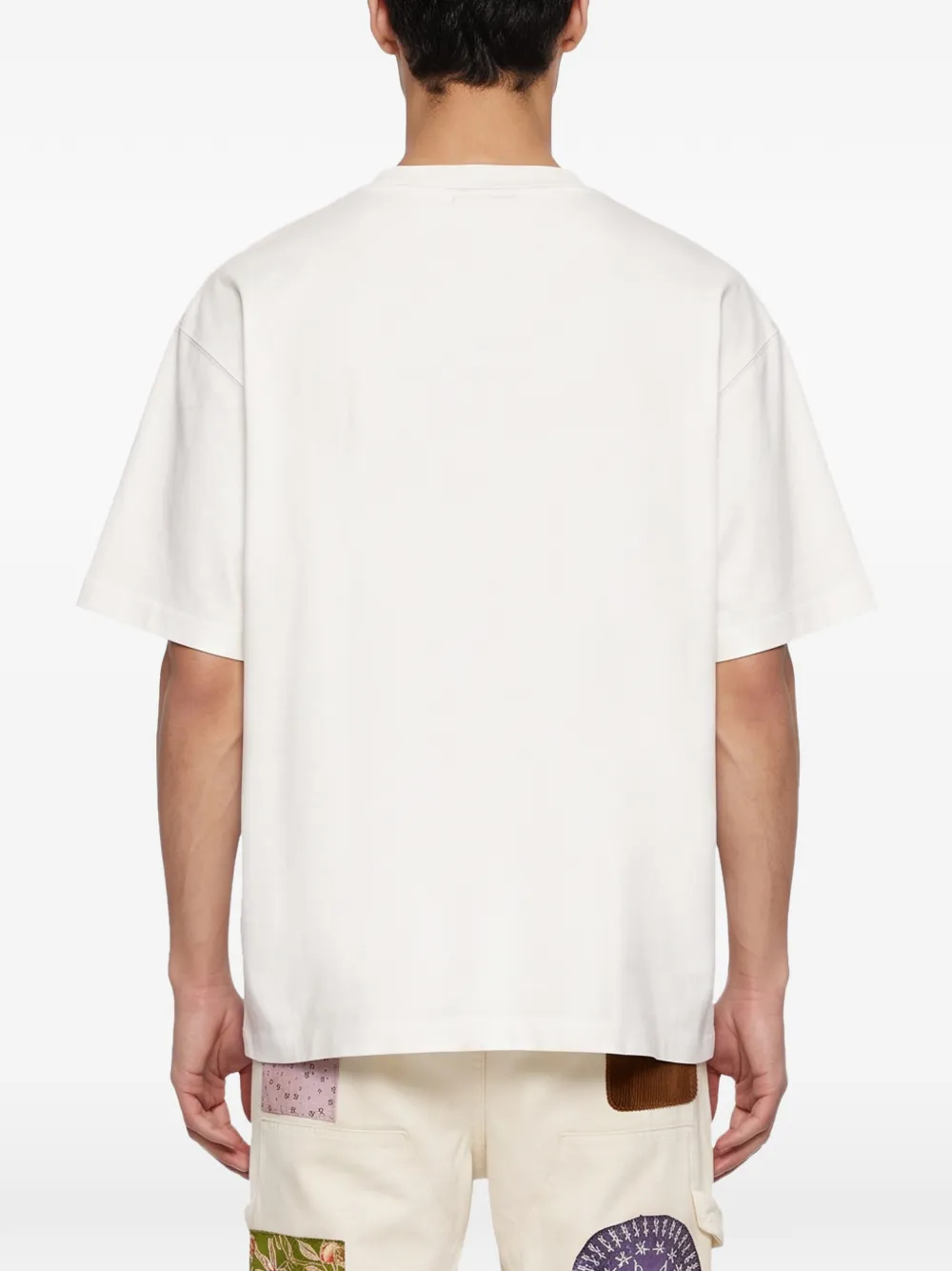 Drôle De Monsieur Scéne de Casino T-shirt met grafische print Beige