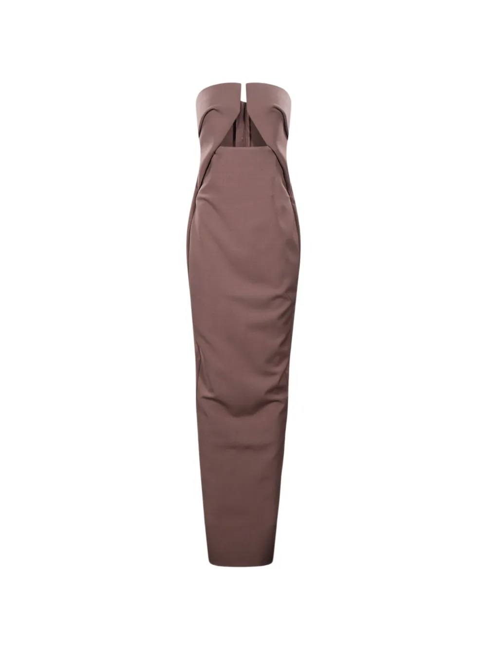 Rick Owens cut-out strapless maxi dress - Rosso
