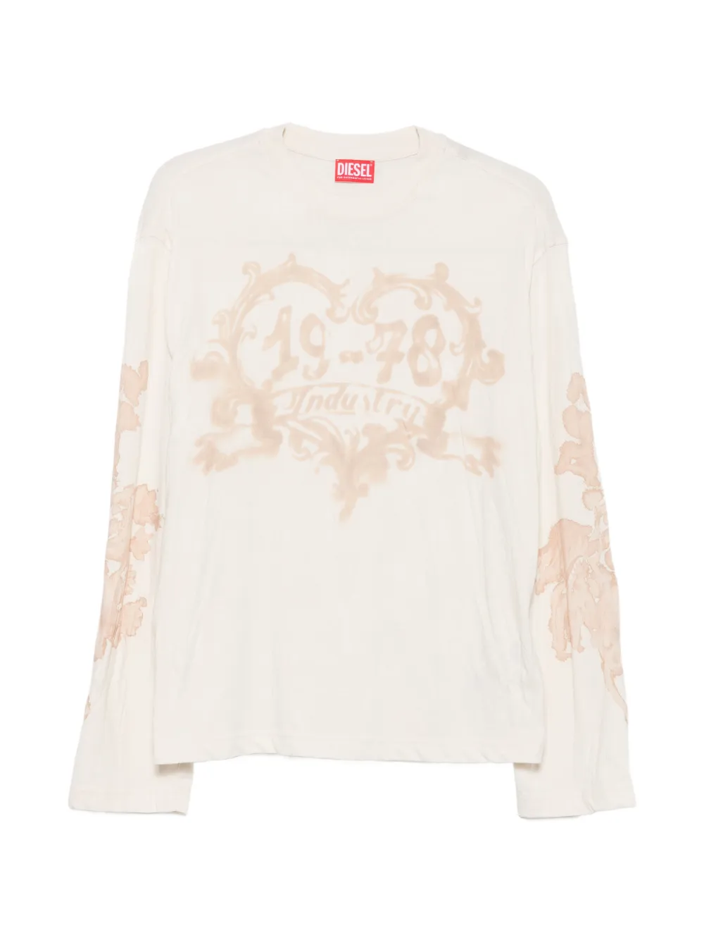 Diesel T-Hilary long-sleeve T-shirt - Nude
