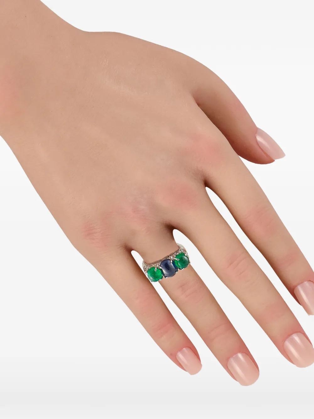 LB Exclusive sapphire and emerald ring - Argento