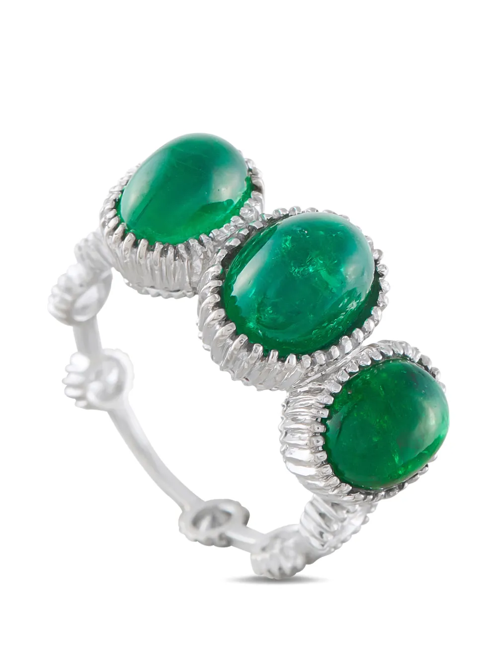 LB Exclusive emerald and diamond ring - Argento