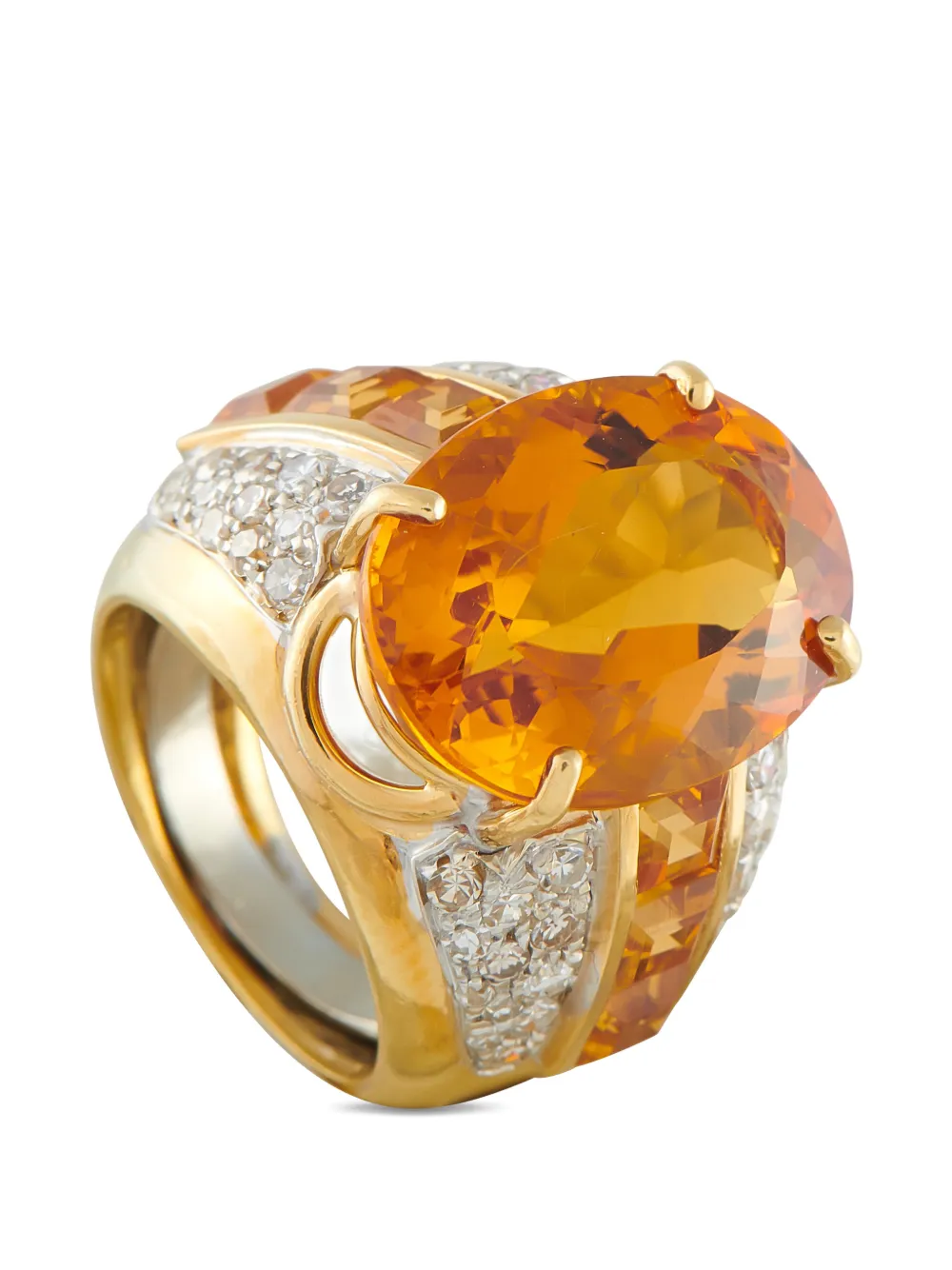 LB Exclusive citrine and diamond ring - Oro