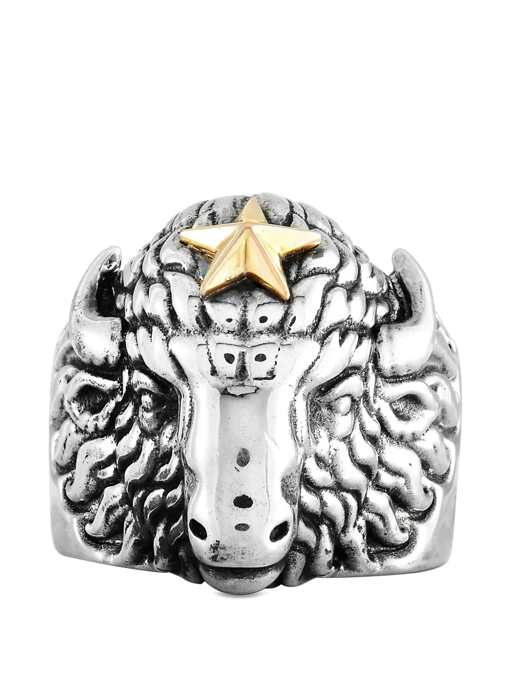 King Baby Star Buffalo ring - Argento