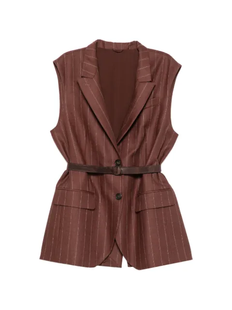 Brunello Cucinelli Gilet smanicato gessato