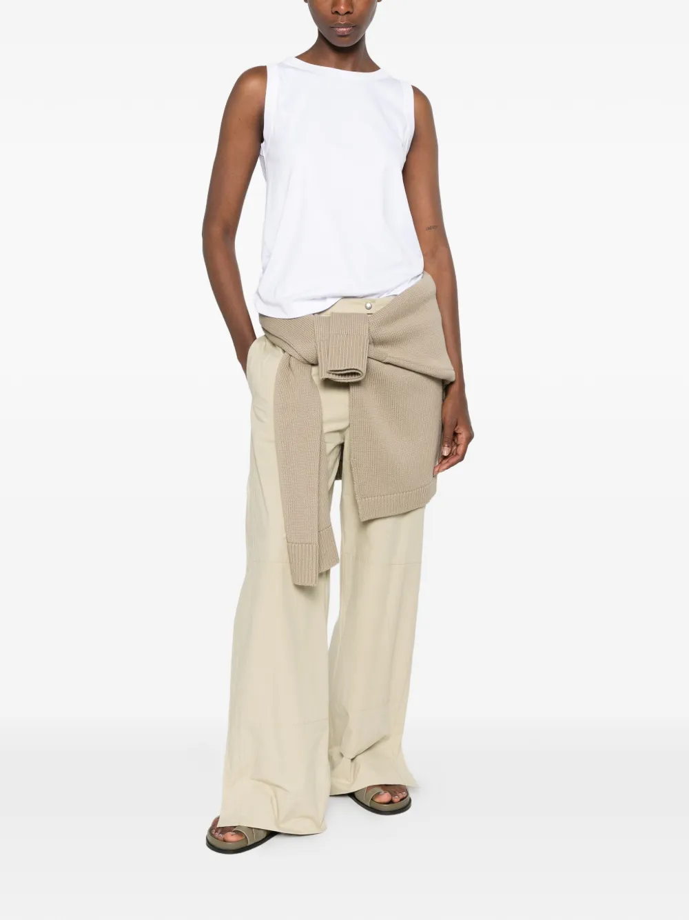 SHIRT C ZERO Tanktop met ronde hals Wit