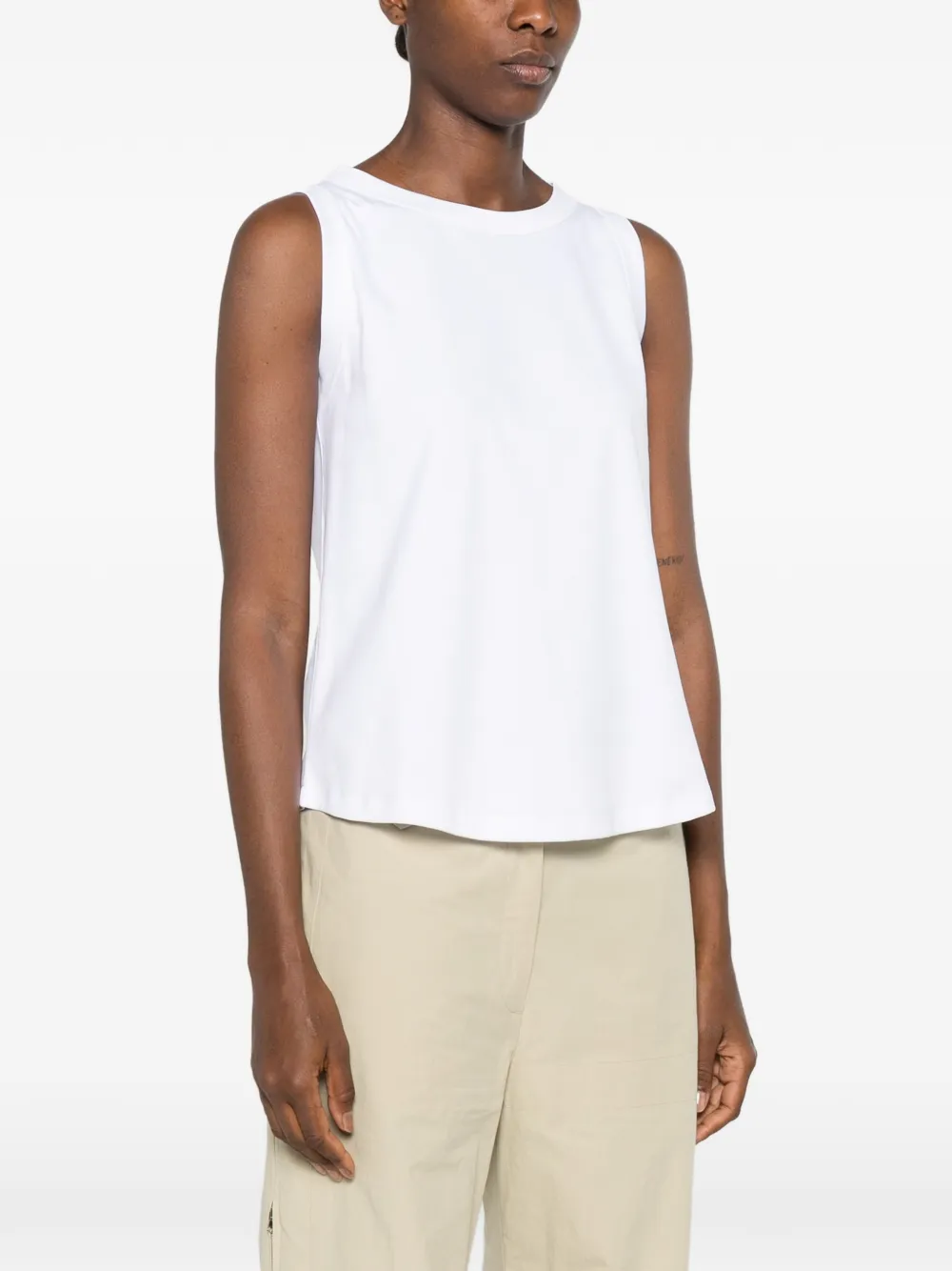 SHIRT C ZERO Tanktop met ronde hals Wit