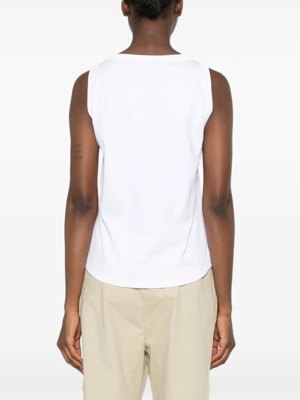 SHIRT C ZERO Tanktop met ronde hals Wit