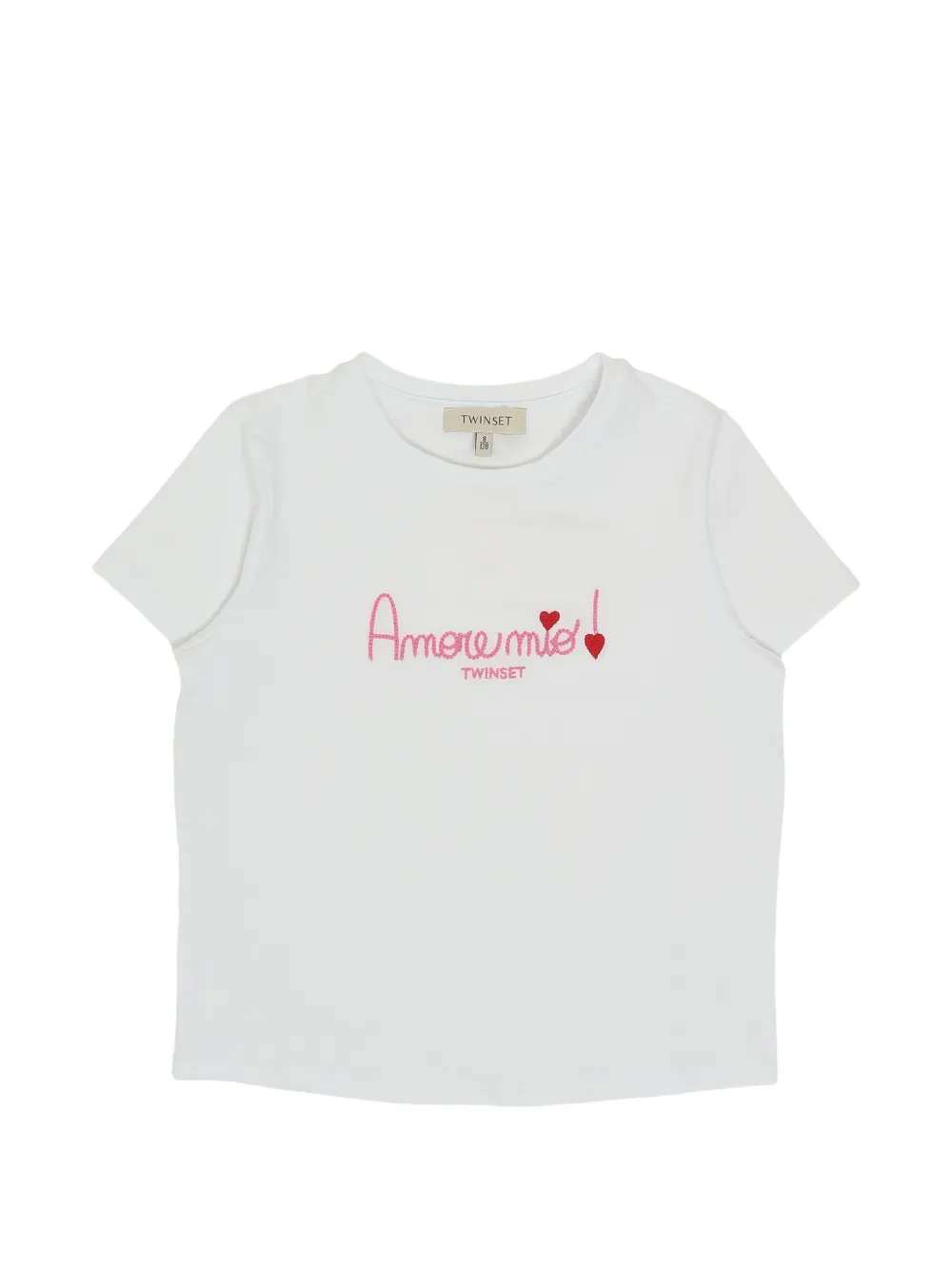 TWINSET Kids T-shirt con ricamo - Bianco